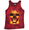Skullfire Form Fitting Ladies Tie Dye Singlet