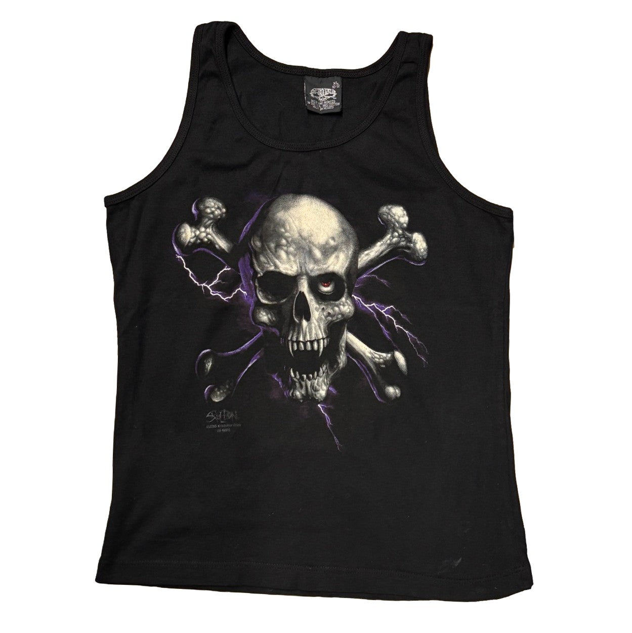 Evil Eye Form Fitting Ladies Tie Dye Singlet